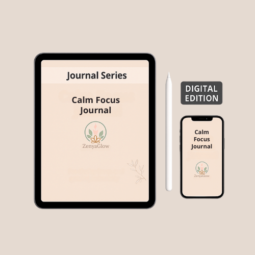 Calm Focus Journal – Warm Peach | Digital Journal for Focus & Clarity