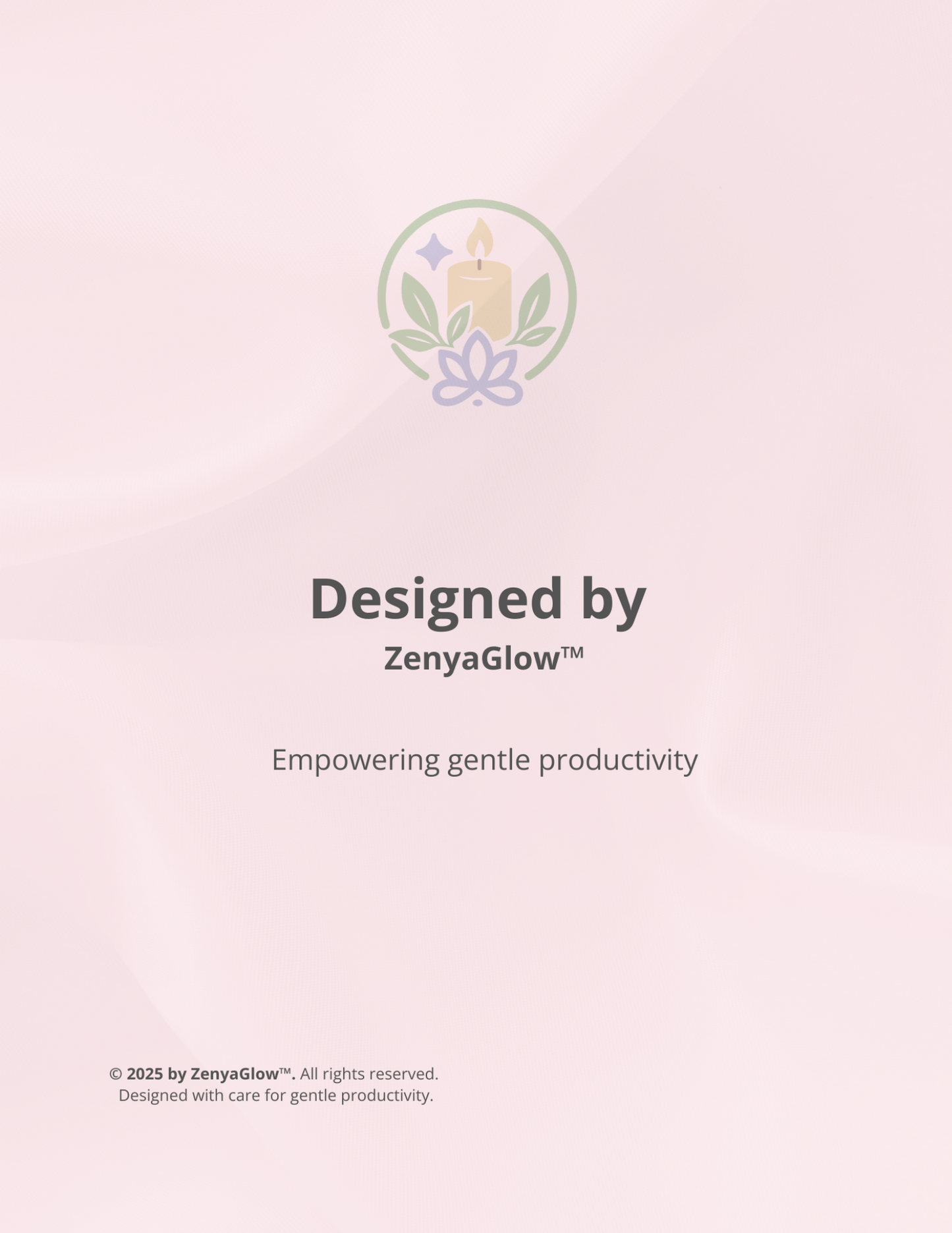 Calm Focus Journal – Blush Pink | Digital Edition