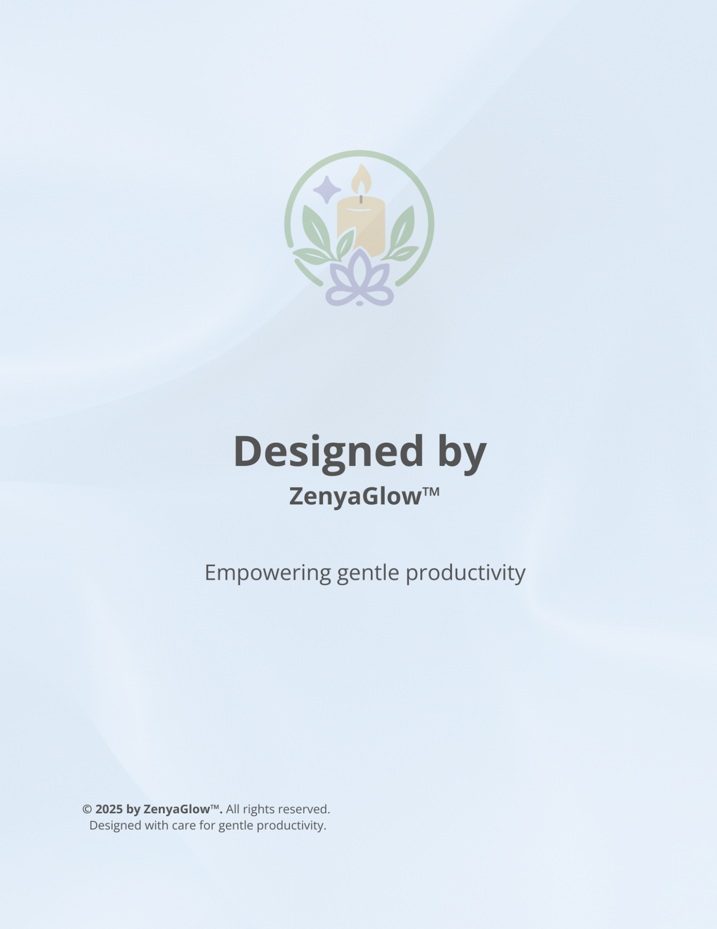 30-Day Calm Focus Journal – Sky Blue | Digital Edition