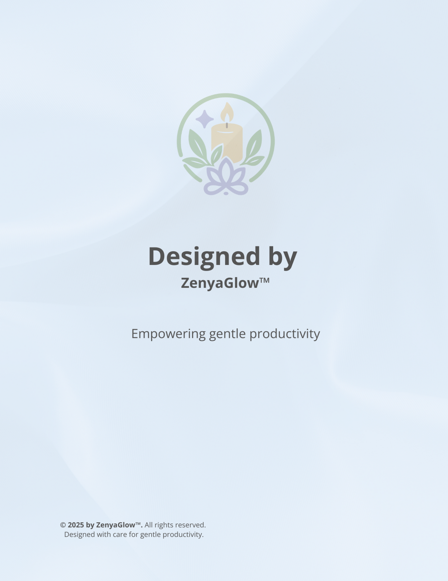 30-Day Calm Focus Planner – Sky Blue | Digital Edition