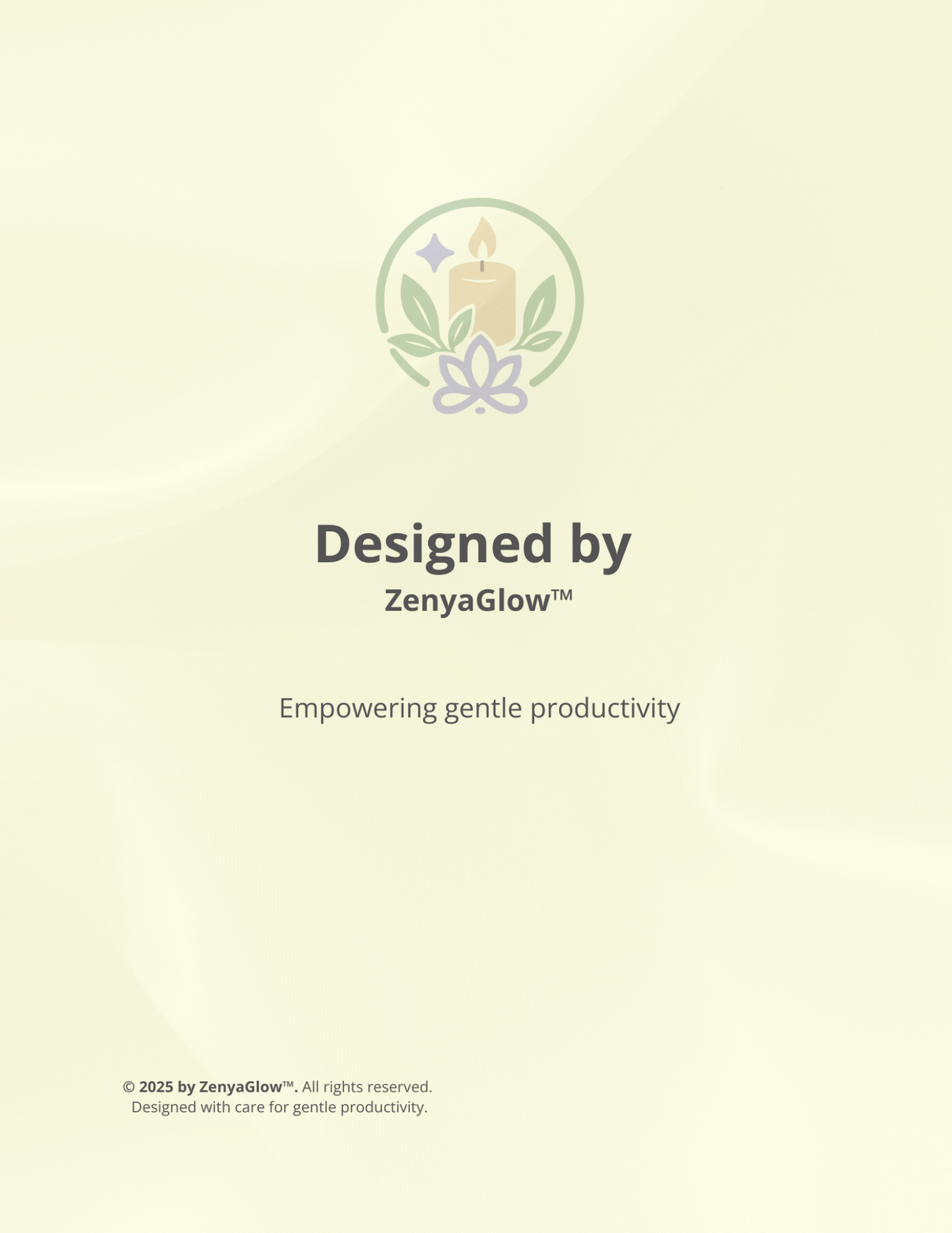 30-Day Calm Focus Planner – Sunlight Yellow | Digital Edition