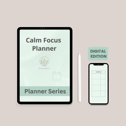 Calm Focus Planner – Sage Green | Digital Daily Planner for Focus & Balance