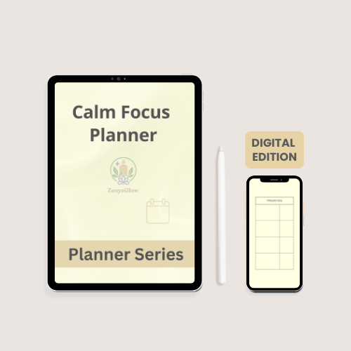 30-Day Calm Focus Planner – Sunlight Yellow | Digital Edition