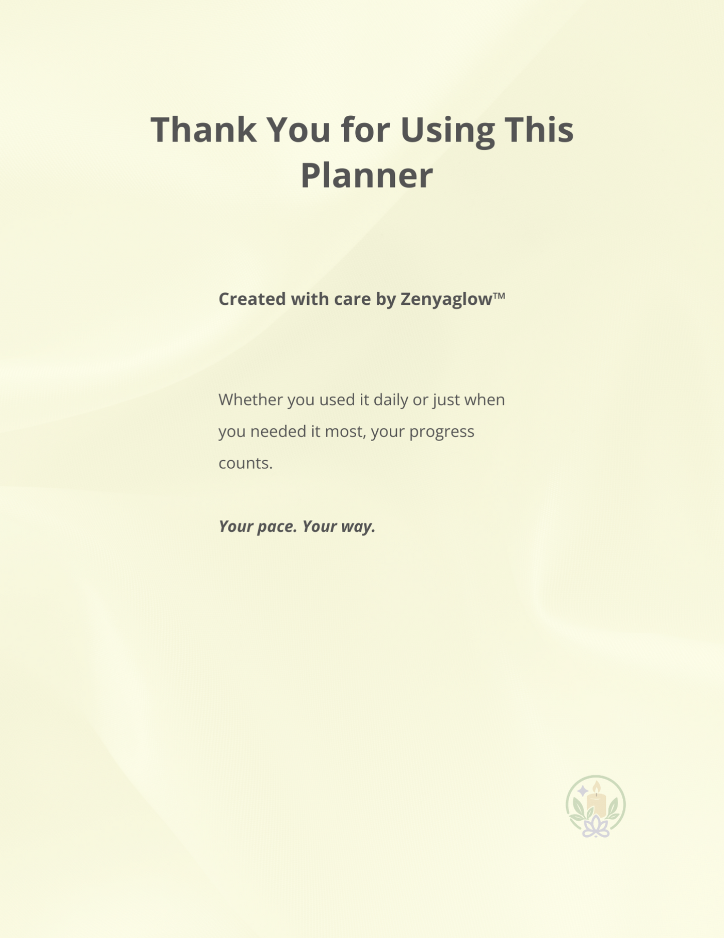 Calm Focus Planner – Sunlight Yellow | Digital Daily Planner for Focus & Balance