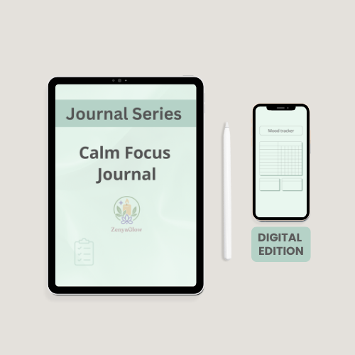 30-Day Calm Focus Journal – Sage Green | Digital Edition