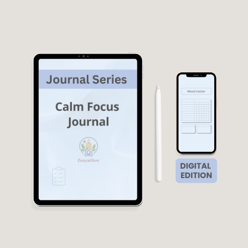 30-Day Calm Focus Journal – Sky Blue | Digital Edition