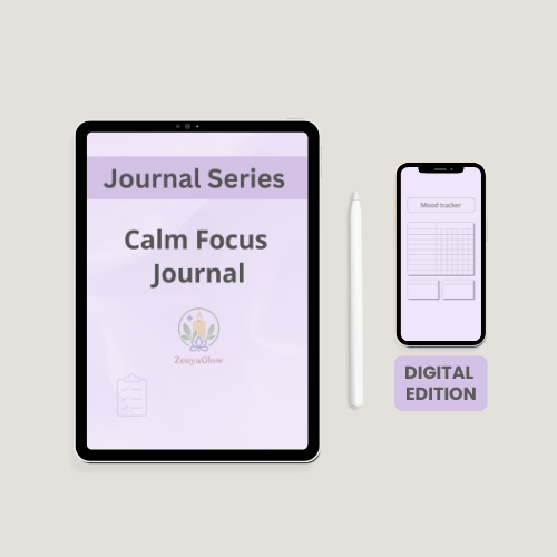 30-Day Calm Focus Journal – Soft Lavender | Digital Edition